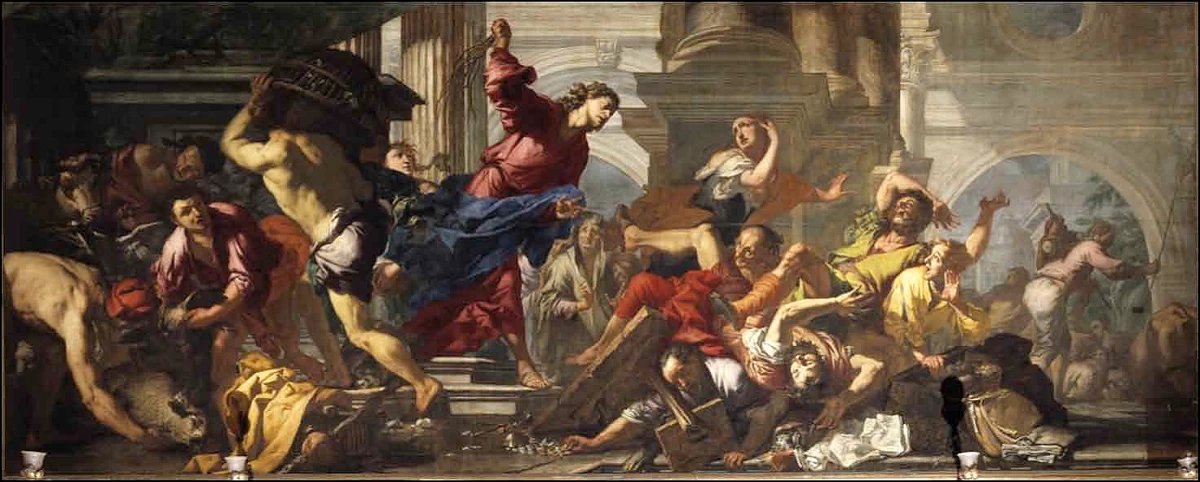Cristo caccia i mercanti dal tempio - Venezia, Scuola di San Fantin ora Ateneo Veneto